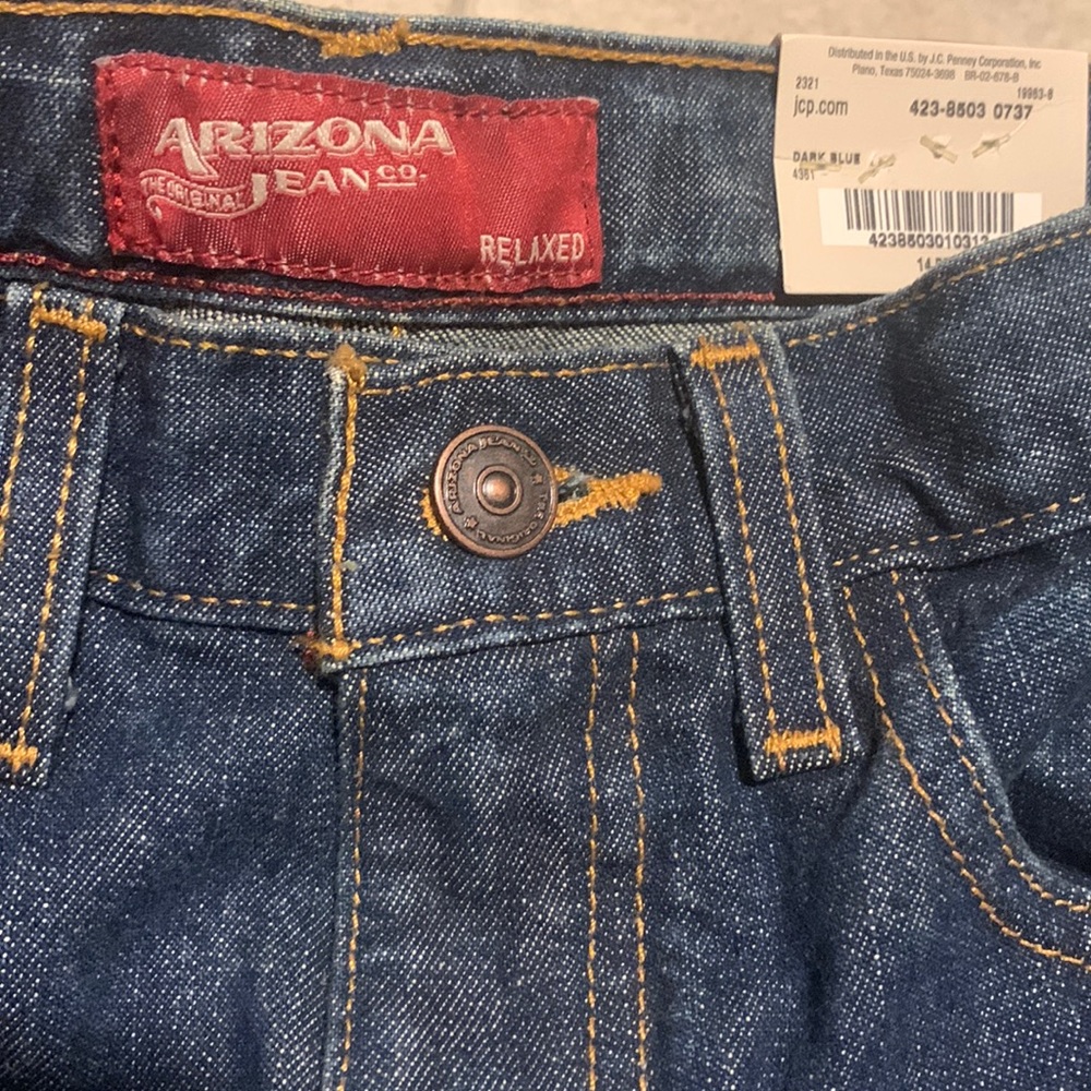 **NWT** Arizona  Jeans Size 14 Relaxed Regular - Picture 4 of 5